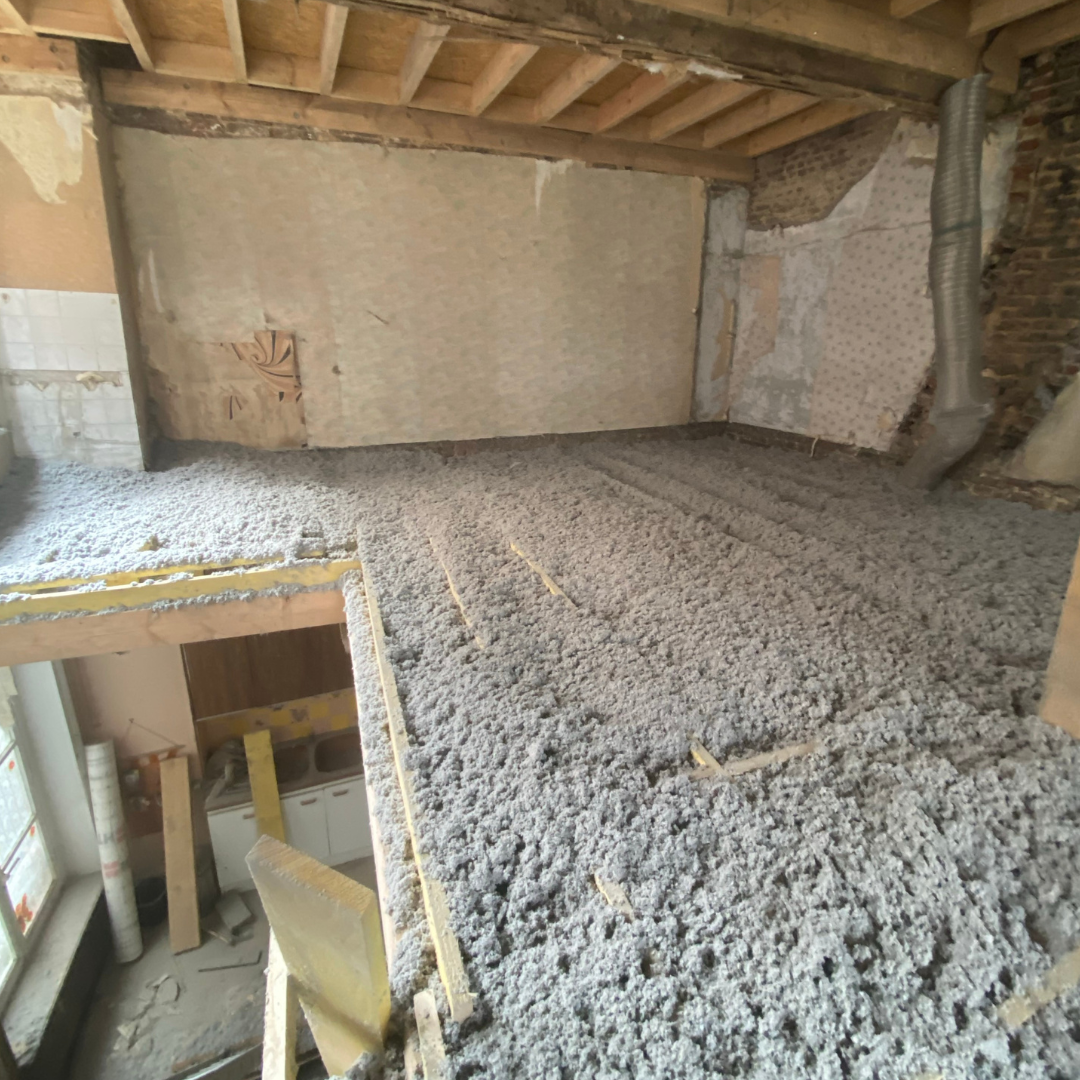 Chantier en soufflage ouvert