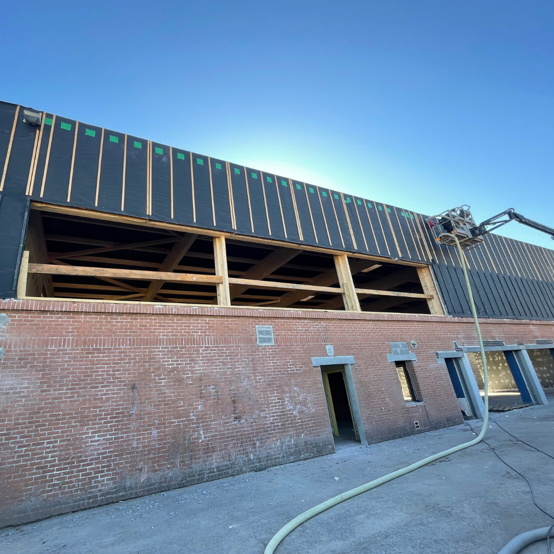 Chantier en soufflage ouvert