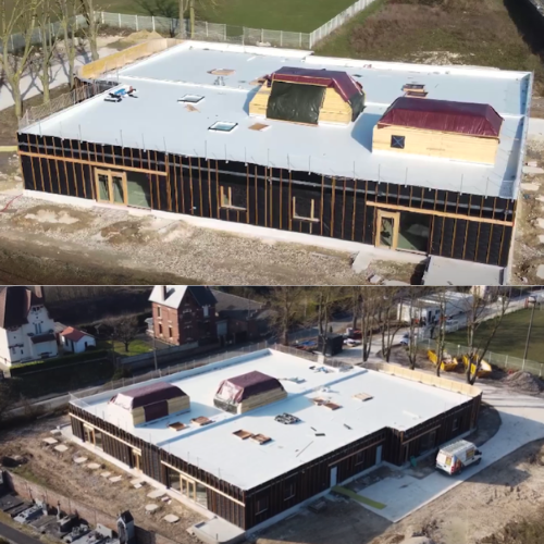 Chantier en soufflage ouvert