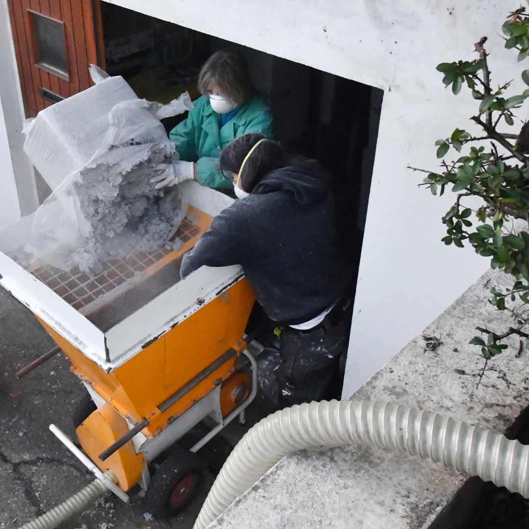 Chantier en soufflage ouvert
