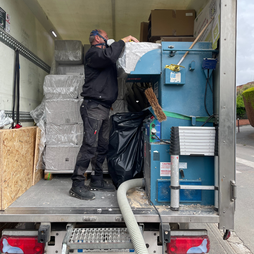 Chantier en soufflage ouvert