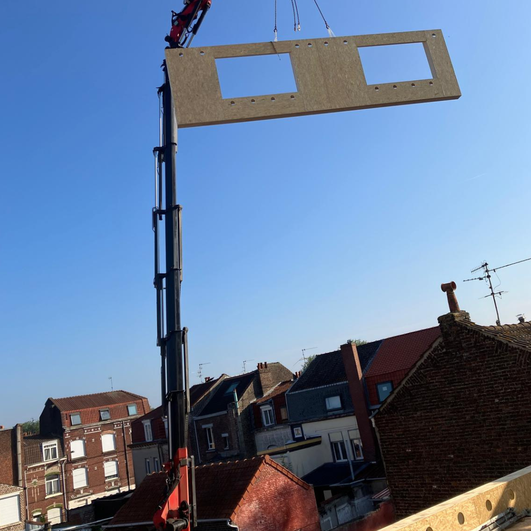 Chantier en soufflage ouvert