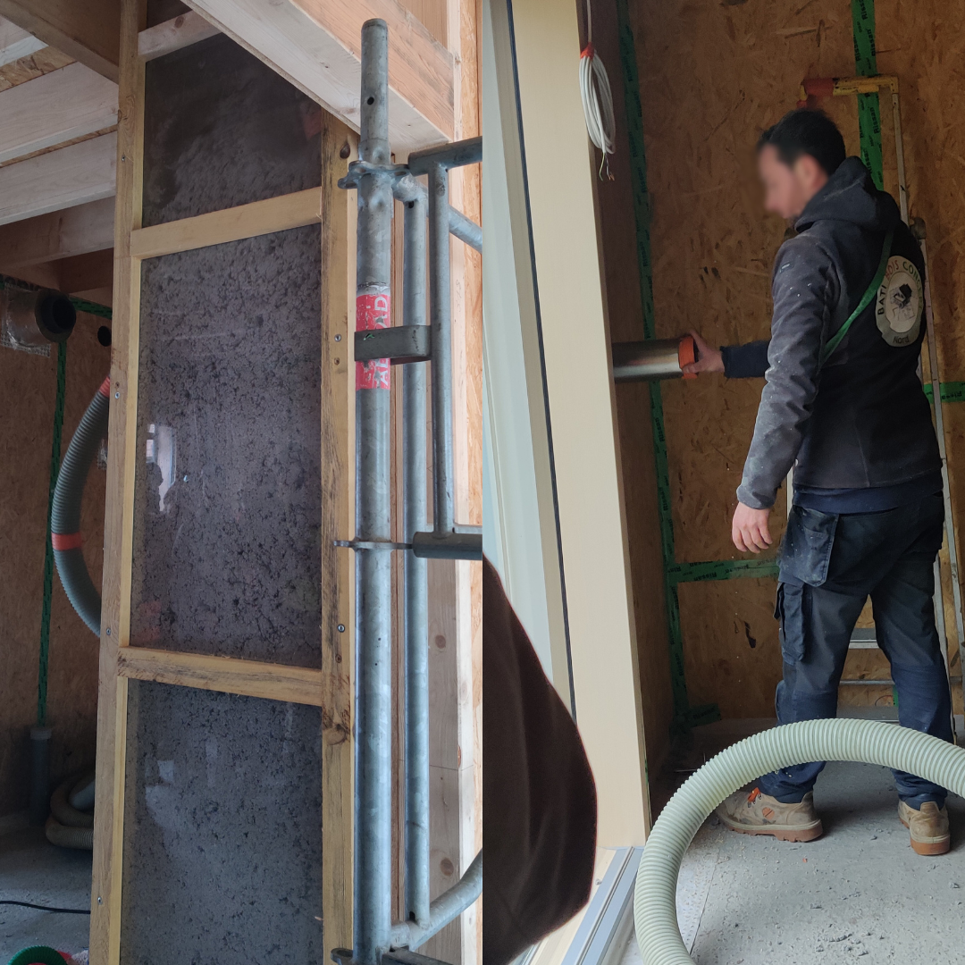 Chantier en soufflage ouvert