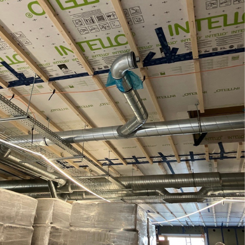 Chantier en soufflage ouvert
