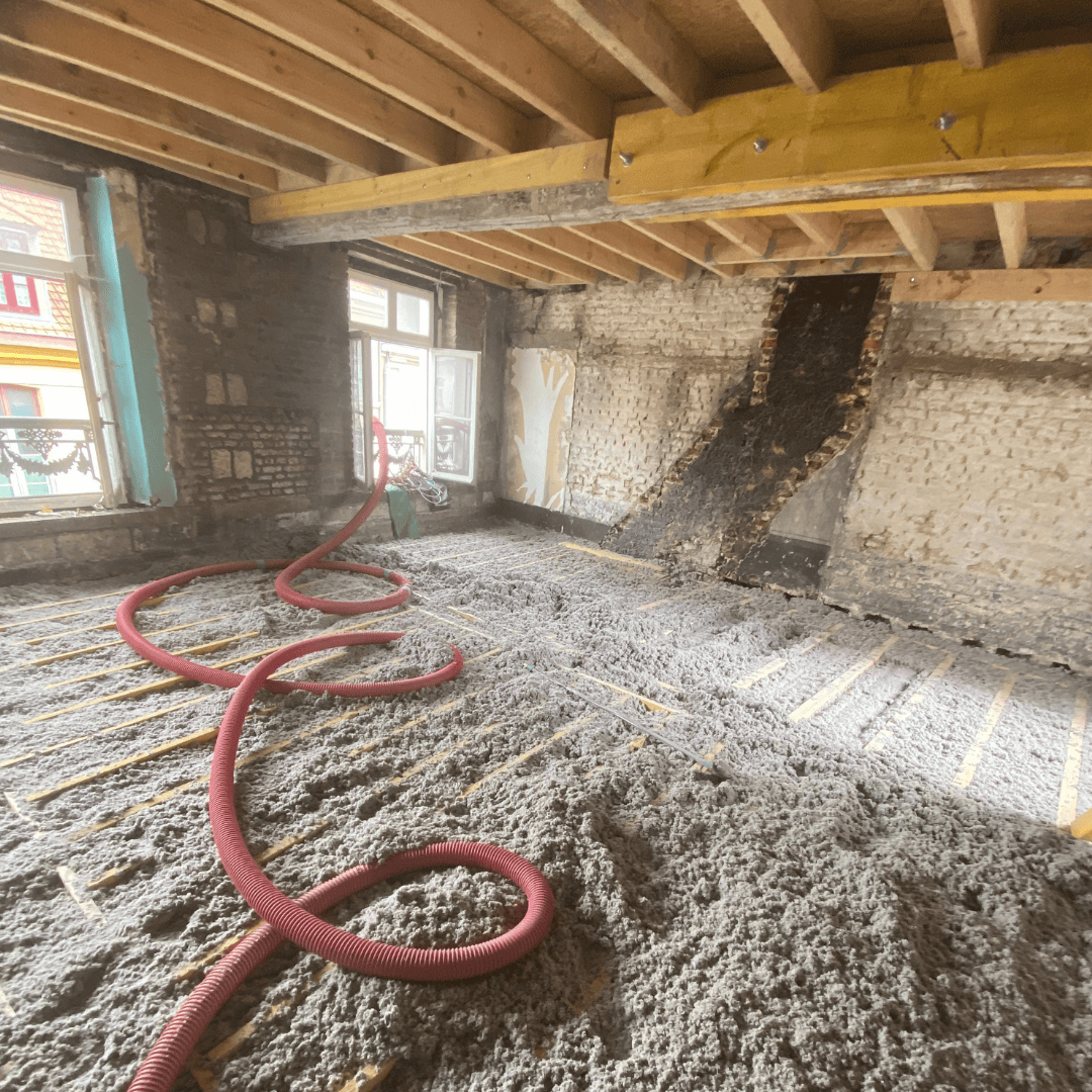 Chantier en soufflage ouvert