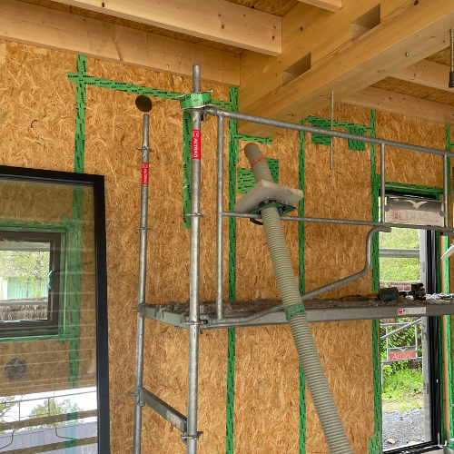 Chantier en soufflage ouvert