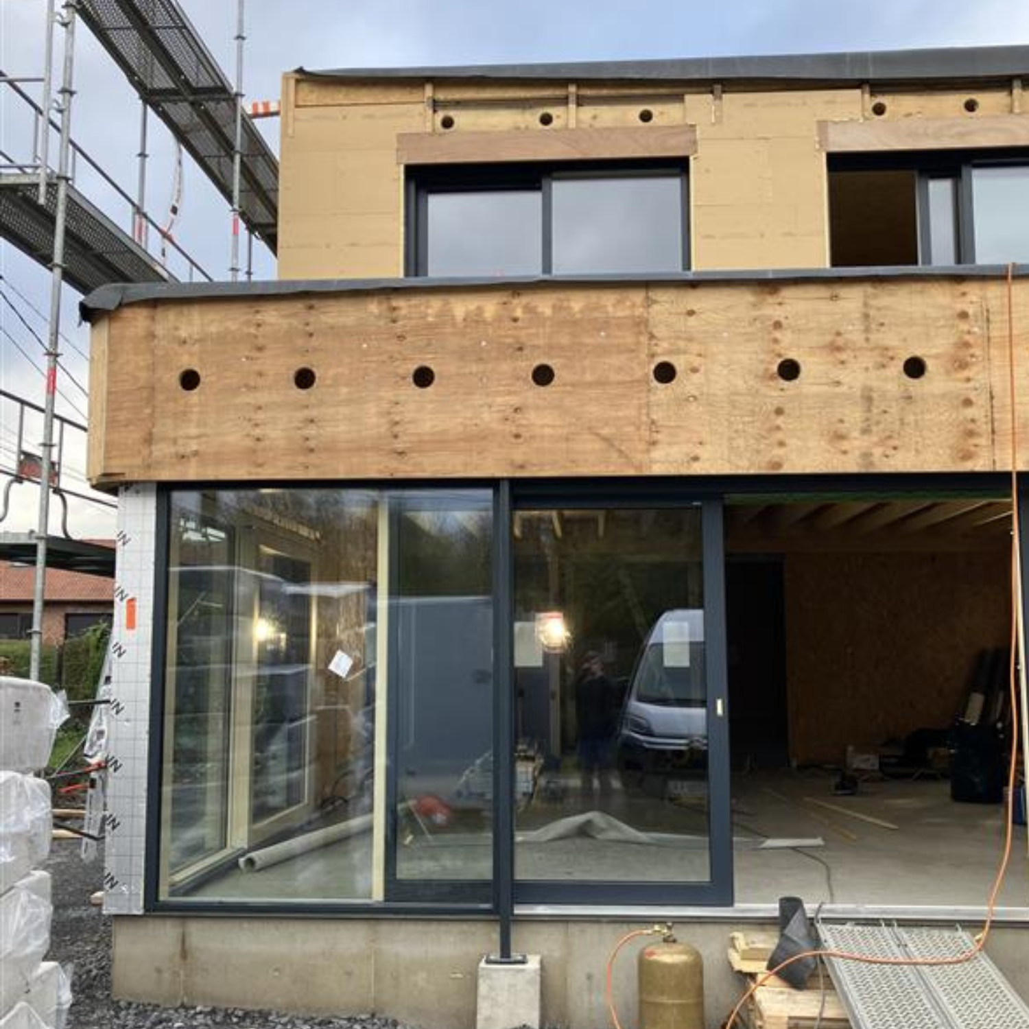 Chantier en insufflation