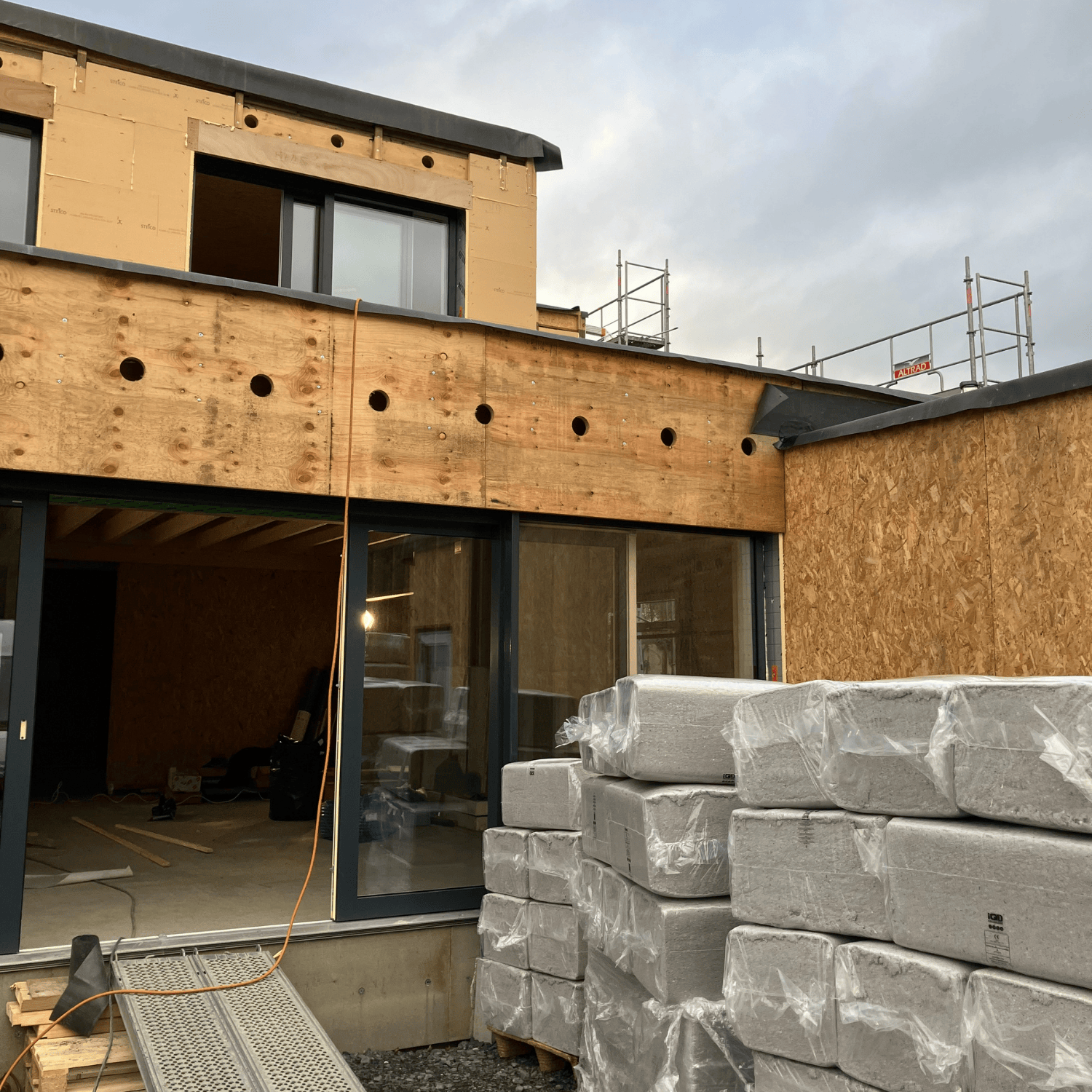 Chantier en insufflation